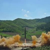 Hình ảnh một vụ phóng tên lửa của Triều Tiên. (Nguồn: EPA)