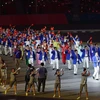 Đoàn thể thao Việt Nam tại SEA Games 29. (Ảnh: Quốc Khánh/TTXVN)