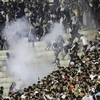 Bạo loạn xảy ra ở trận Vasco da Gama thua Flamengo. (Nguồn: EPA)
