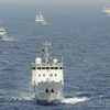 Tàu hải cảnh Trung Quốc đi vào vùng biển của Nhật Bản. (Nguồn: thediplomat.com)