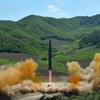 Hình ảnh vụ phóng tên lửa của Triều Tiên. (Nguồn: AP)