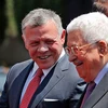 Quốc vương Jordan Abdullah II và Tổng thống Palestine Mahmoud Abbas. (Nguồn: AFP)