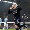 Rooney làm tung lưới Manchester City. (Nguồn: Getty Images)