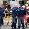 Cảnh sát tuần điều tra tại hiện trường vụ tấn công ở Turku ngày 18/8. (Nguồn: AFP/TTXVN)