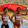 Điền kinh Việt Nam có được 17 huy chương vàng tại SEA Games 29. (Ảnh: Quốc Khánh/TTXVN)