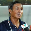 HLV Mai Đức Chung tạm quyền dẫn dắt đội tuyển Việt Nam. (Ảnh: Quốc Khánh/TTXVN)