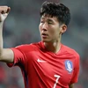 Son Heung-Min cùng tuyển Hàn Quốc giành vé tới Nga dự World Cup 2018. (Nguồn: Getty Images)