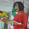Đại sứ Lê Linh Lan phát biểu tại lễ kỷ niệm 72 năm Quốc khánh 2/9 tại Mexico. (Ảnh: Việt Hùng/Vietnam+)