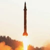 Hình ảnh Triều Tiên phóng tên lửa. (Nguồn: CNBC)
