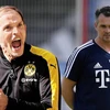 Thomas Tuchel (trái) hay Willy Sagnol sẽ trở thành HLV Bayern? (Nguồn: Getty Images)
