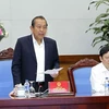 Phó Thủ tướng thường trực Trương Hòa Bình phát biểu chỉ đạo hội nghị. (Ảnh: Văn Điệp/TTXVN)