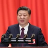 Chủ tịch Trung Quốc Tập Cận Bình phát biểu tại Đại hội, ngày 18/10. (Nguồn: THX/TTXVN)