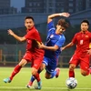 U19 Việt Nam (áo đỏ) giành vé dự vòng chung kết U19 châu Á. (Nguồn: AFC)