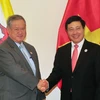 Phó Thủ tướng, Bộ trưởng Ngoại giao Phạm Bình Minh tiếp Bộ trưởng Ngoại giao và Thương mại Brunei. (Ảnh: TTXVN)