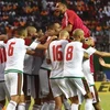 Niềm vui của các cầu thủ Morocco sau khi giành vé đến Nga. (Nguồn: Getty Images)