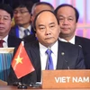Thủ tướng Chính phủ Nguyễn Xuân Phúc tại hội nghị. (Ảnh: Thống Nhất/TTXVN)