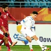 U23 Uzbekistan (áo trắng) đối mặt nguy cơ bị loại sớm. (Nguồn: AFC)