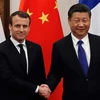 Tổng thống Pháp Macron và Chủ tịch Trung Quốc Tập Cận Bình. (Nguồn: AFP/Getty Images)