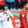 U23 Uzbekistan ăn mừng sau khi làm tung lưới U23 Trung Quốc. (Nguồn: AFC)