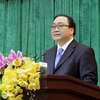  Ủy viên Bộ Chính trị, Bí thư Thành ủy Hà Nội Hoàng Trung Hải. (Ảnh: An Đăng/TTXVN)