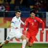 U23 Uzbekistan (áo trắng) đã hạ Hàn Quốc để gặp U23 Việt Nam ở chung kết. (Nguồn: AFC)