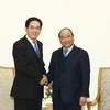 Thủ tướng Nguyễn Xuân Phúc tiếp Đại sứ Trung Quốc tại Việt Nam. (Ảnh: Thống Nhất/TTXVN)