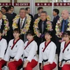 Đội tuyển taekwondo Triều Tiên. (Nguồn: Yonhap)