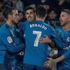 Niềm vui của các cầu thủ Real Madrid. (Nguồn: Reuters)