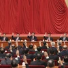 Các Ủy viên thường trực Bộ Chính trị Ban chấp hành Trung ương Đảng Cộng sản Trung Quốc tại Hội nghị Trung ương 6 ở Bắc Kinh ngày 27/10. (nguồn: AP/TTXVN)
