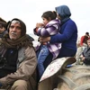 Người dân ở thành phố Afrin, Syria. (Nguồn: AP)