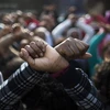 Người nhập cư châu Phi trong cuộc biểu tình ở Tel Aviv hồi tháng 1/2018. (Nguồn: Reuters)