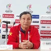 Thầy trò HLV Mai Đức Chung cần phải thắng mới có cơ hội dự World Cup. (Nguồn: VFF)