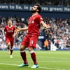Salah mở tỷ số cho Liverpool trước Brighton & Hove Albion.