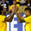 Marcelo và Neymar, hai trụ cột của tuyển Brazil. (Nguồn: Getty Images)