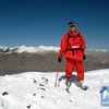 Ông Xia Boyu chinh phục thành công đỉnh Everest. (Nguồn: Xinhua)