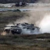 Xe tăng của quân đội Israel ở Gaza. (Nguồn: AFP)