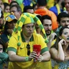 Hình ảnh nguồi hâm mộ Brazil sau thảm bại 1-7 trước Đức cách đây 4 năm. (Nguồn: Getty)