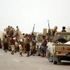 Các lực lượng Chính phủ Yemen trong chiến dịch giải phóng thành phố Hodeida từ phiến quân Houthi ngày 14/6 vừa qua. (Ảnh: EFE-EPA/TTXVN)