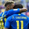 Neymar và Coutinho đã phải nhận 1 thẻ vàng. (Nguồn: Getty Images)