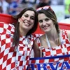 Cổ động viên Croatia chờ đợi trận chung kết lịch sử. (Nguồn: AP)
