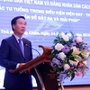 Đồng chí Võ Văn Thưởng đang phát biểu khai mạc tại Hôi thảo. (Ảnh: Phạm Kiên/Vietnam+)