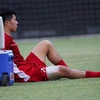 Olympic Việt Nam phải điều chỉnh sau khi Đình Trọng dính chấn thương? (Ảnh: Hoàng Linh/TTVXN)