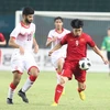 Hình ảnh trận Olympic Việt Nam vs Olympic Bahrain. (Ảnh: Hoàng Linh/TTXVN)