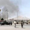 Khói bốc lên sau một vụ nổ ở Kabul. (Nguồn: Reuters)