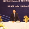 Phó Thủ tướng Vương Đình Huệ phát biểu. (Ảnh: Lâm Khánh/TTXVN)