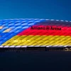 Sân Allianz Arena được chiếu sáng trong chiến dịch đăng cai EURO 2024 của nước Đức. (Nguồn Fcb.de)