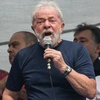 Cựu Tổng thống Brazil Luiz Inacio Lula da Silva phát biểu tại một sự kiện ở Sao Paulo ngày 7/4. (Nguồn: AFP/TTXVN)