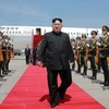 Hình ảnh ông Kim Jong-un đến thăm Trung Quốc hồi tháng 5 vừa qua. (Nguồn: bbc.com)