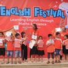 Ngày hội tiếng Anh tại trường tiểu học Xuân Đỉnh. (Ảnh: Khôi Nguyên/Vietnam+)