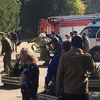 Hiện trường xảy ra vụ nổ ở Crimea. (Nguồn: themoscowtimes)